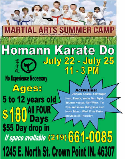 Homann Karate Do 2022 Summer Camp Flyer